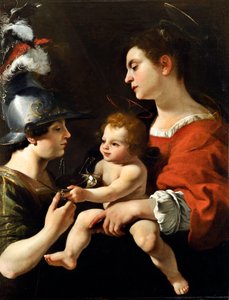 Virgin with Child and Archangel Michael by Rutilio di Lorenzo Manetti
